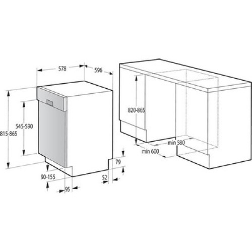 ΗΠΠ ΕΝΤΟΙΧ 60CM GORENJE GI62040X E 13ΣΕΡΒ 4ΕΤΗ ΕΓΓΥΗΣΗ